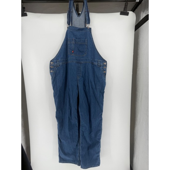 Dickies Denim Overalls Men's Bib Carpenter Workwear Blue Adjustable Straps 2XL - Picture 1 of 9